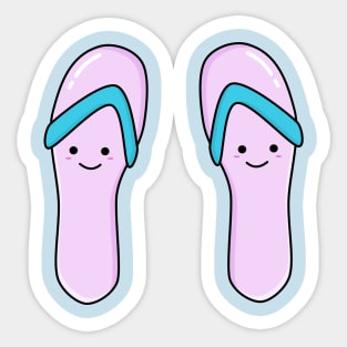 Cute Kawaii Flip Flop Beach Sandals Sticker